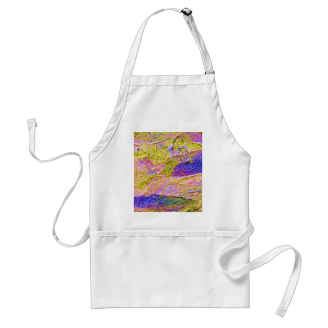 Yellow Pink Blue Crush Apron - Customizable (Front)