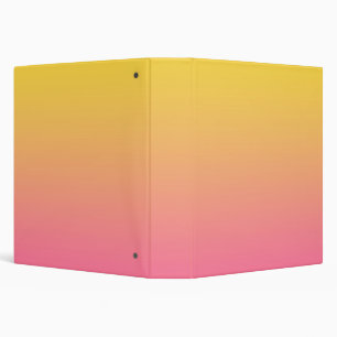 Yellow Pink Color 3 Ring Binder