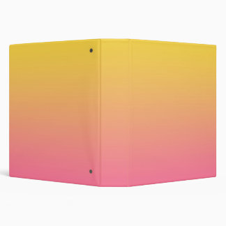Yellow Pink Color 3 Ring Binder