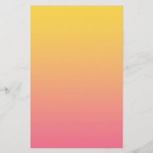 Yellow Pink Color Stationery