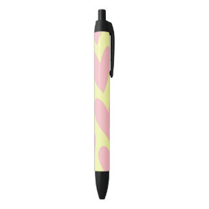 Yellow Pink Cute Simple Heart Y2K Pattern  Pen