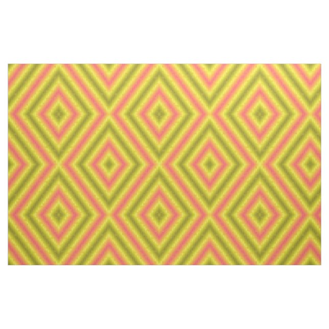 yellow pink Fabric (Fat Quarter)