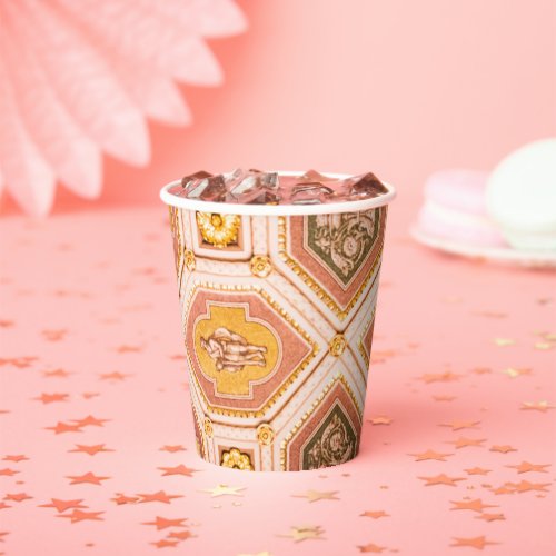 Yellow Pink Hungarian Architecture Paper Cups
