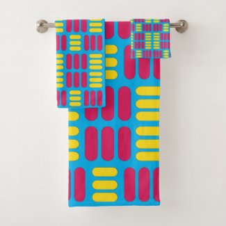 Yellow Pink Stripes Pattern