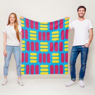 Yellow Pink Stripes Pattern