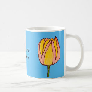 Yellow & Pink Tulip Coffee Mug