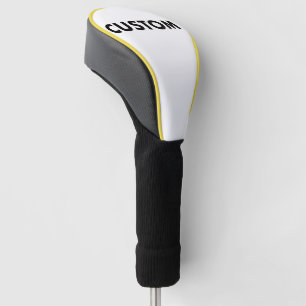 YELLOW Piping Custom Golf Driver Headcover Blank