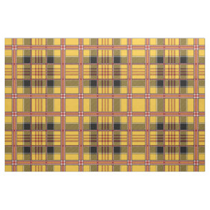 yellow plaid fabric