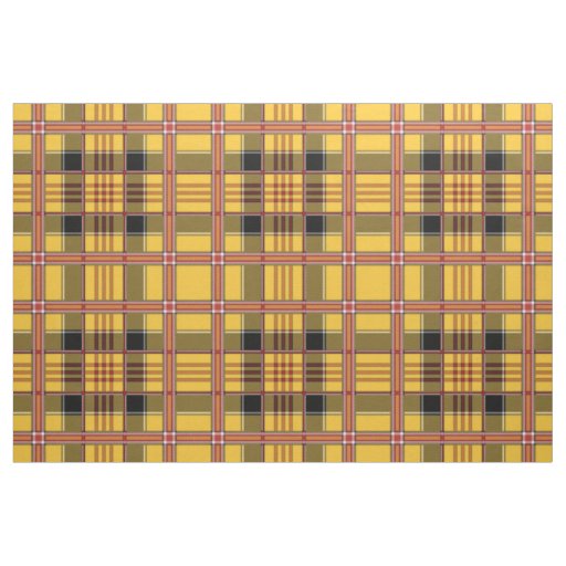 yellow plaid fabric