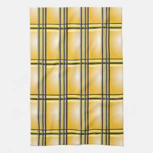 Yellow Plaid Kitchen Towel