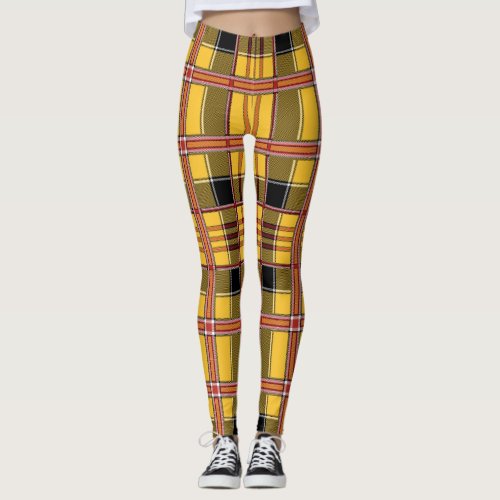 yellow plaid leggings