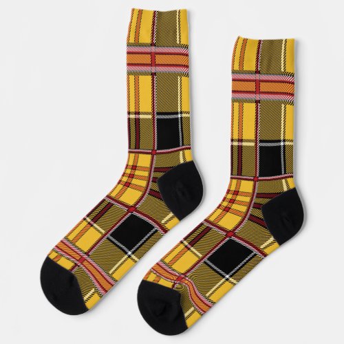 yellow plaid socks