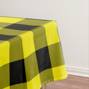 Yellow Plaid Tablecloth