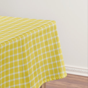 Yellow Plaid Tablecloth
