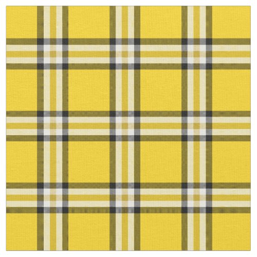 Yellow Plaid Tartan Fabric