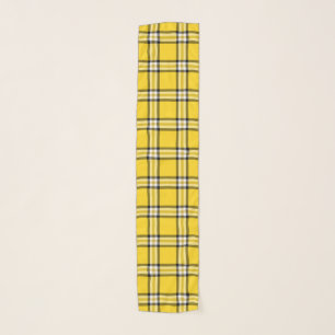 Yellow Plaid Tartan Scarf
