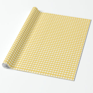 Yellow Plaid Wrapping Paper