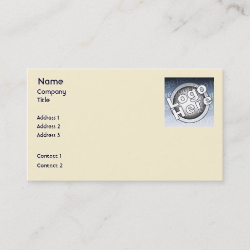 Customizable Yellow Plain - Business Business Card Template