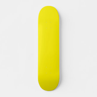 Yellow Plain Color Skateboard