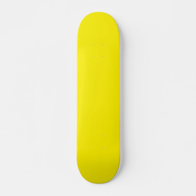 Yellow Plain Color Skateboard (Front)