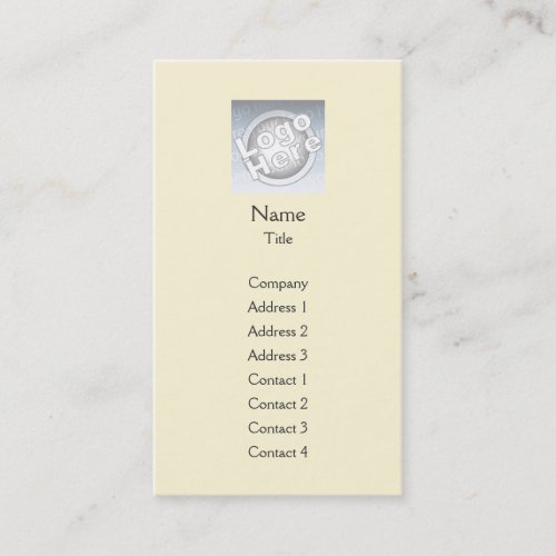 Yellow Plain Vertical - Business Business Cards