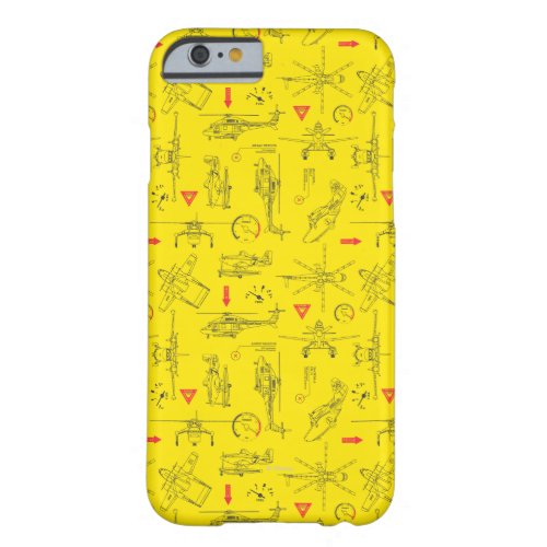 Yellow Planes Pattern Barely There iPhone 6 Case