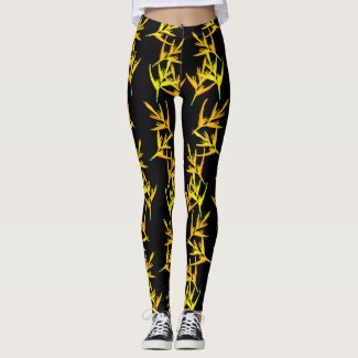 Yellow Plants Leggings