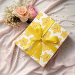 Yellow Playful Star Wrapping Paper