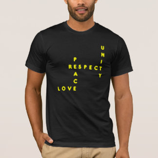 Yellow Plur = Peace Love Unity Respect T-Shirt