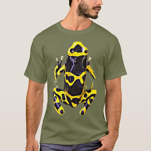 Yellow Poison Arrow Frog Designs Poison Dart Tee (Front)