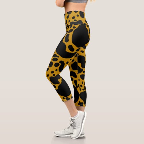 Yellow Poison Dart Frog Capri Leggings