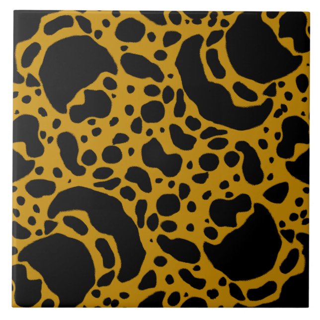 Yellow Poison Dart Frog Ceramic Tile (Front)