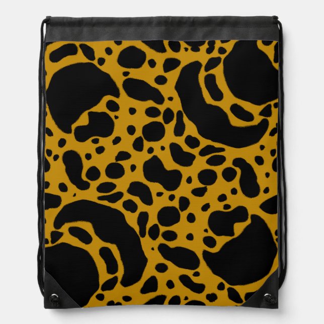 Yellow Poison Dart Frog Drawstring Bag (Front)