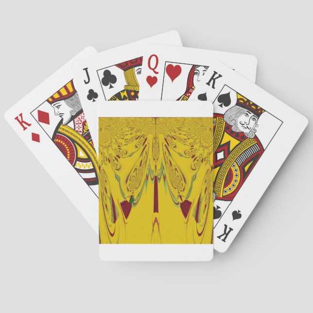 Yellow Poker Cards (Back)