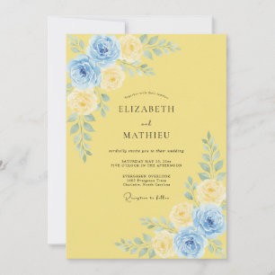 Yellow Polished Summer Wedding Invitation
