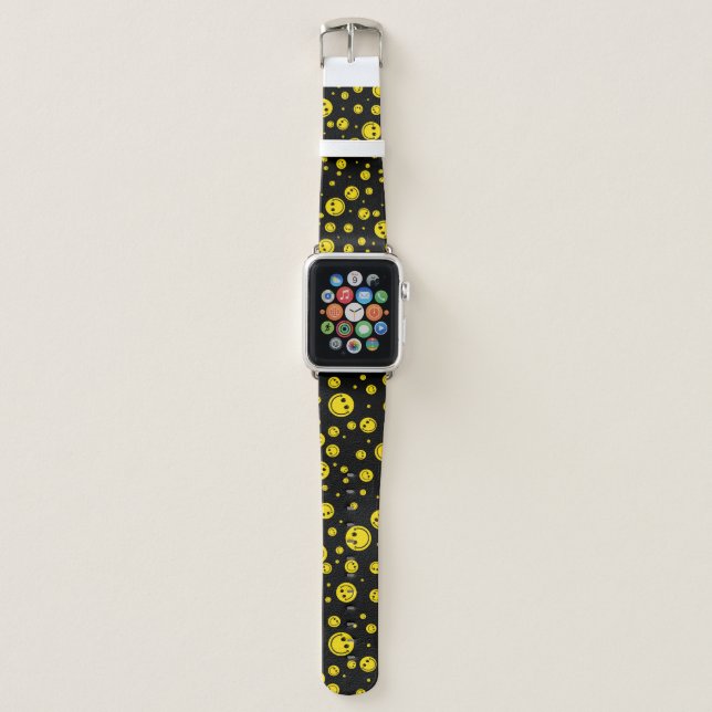 Yellow Polka Dot Apple Watch Band (Front)