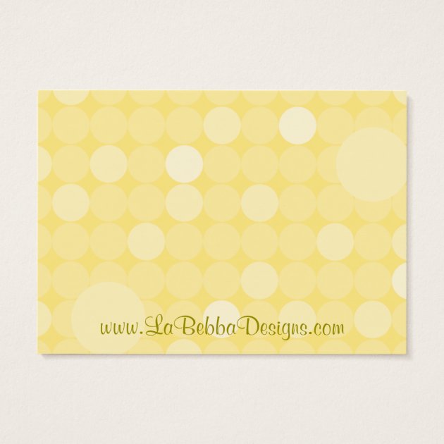 Yellow Polka Dot Baby Shower Diaper Raffle Tickets