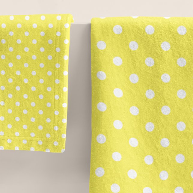 Yellow Polka Dot Bath Towel Set (Creator Uploaded)