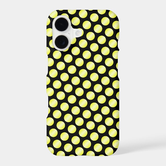 Yellow Polka Dot Design iPhone Case (Back)