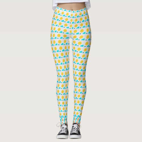 Yellow Polka Dot Leggings