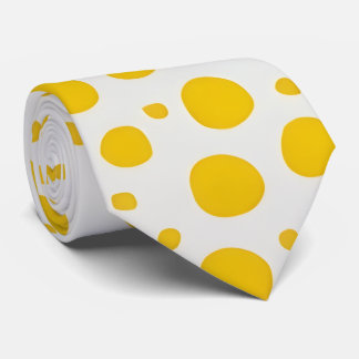 Yellow Polka Dot Neck Tie
