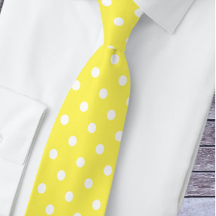 Yellow Polka Dot Tie