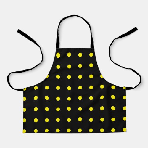 Yellow Polka Dots Black Bumblebee Patterns Custom Apron