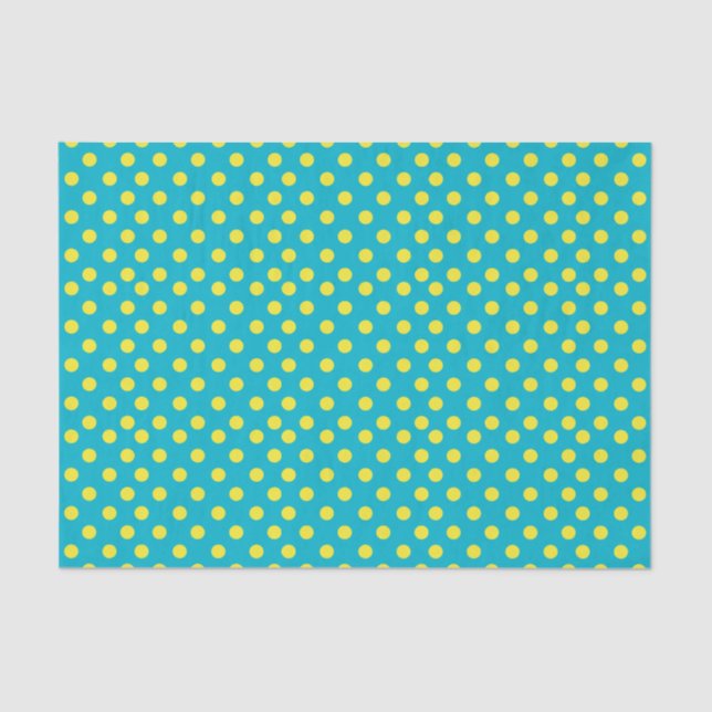 Yellow Polka Dots | DIY Background Colors Tissue Paper (Front)
