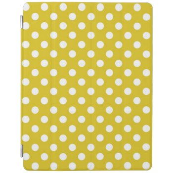 Yellow Polka Dots Pattern Ipad Smart Cover by heartlockedcases at Zazzle