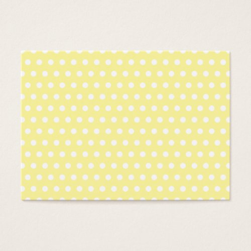 Yellow polka dots pattern. Spotty. Business Card Templates