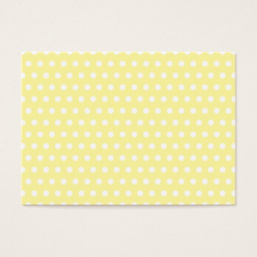 Customizable Yellow polka dots pattern. Spotty. Business Card Templates