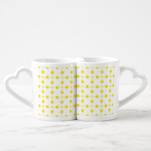 Yellow Polka Dots, Polka Dot Pattern, Dots, Dotted Coffee Mug Set