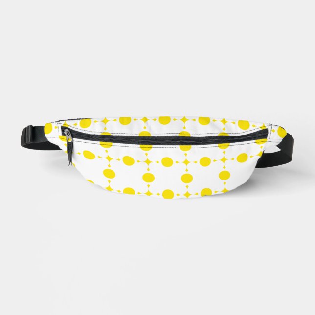 Yellow Polka Dots, Polka Dot Pattern, Dots, Dotted Fanny Pack (Front)