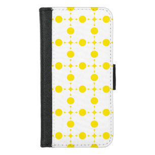 Yellow Polka Dots, Polka Dot Pattern, Dots, Dotted iPhone 8/7 Wallet Case